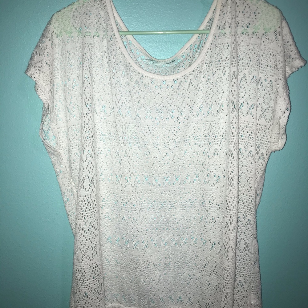 White Maurices lace top
